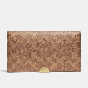 Coach Dreamer Wallet n Colorblock Signature Canvas